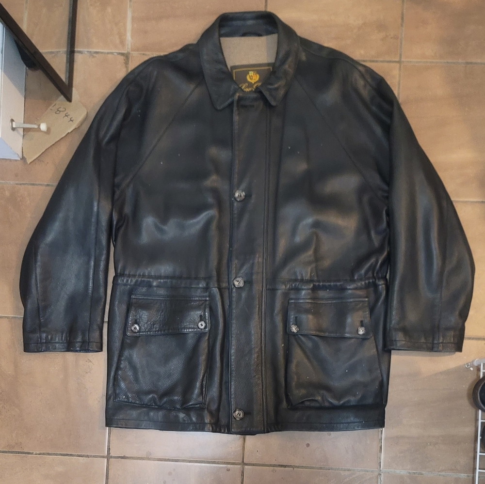 Loro Piana Leather Car Coat